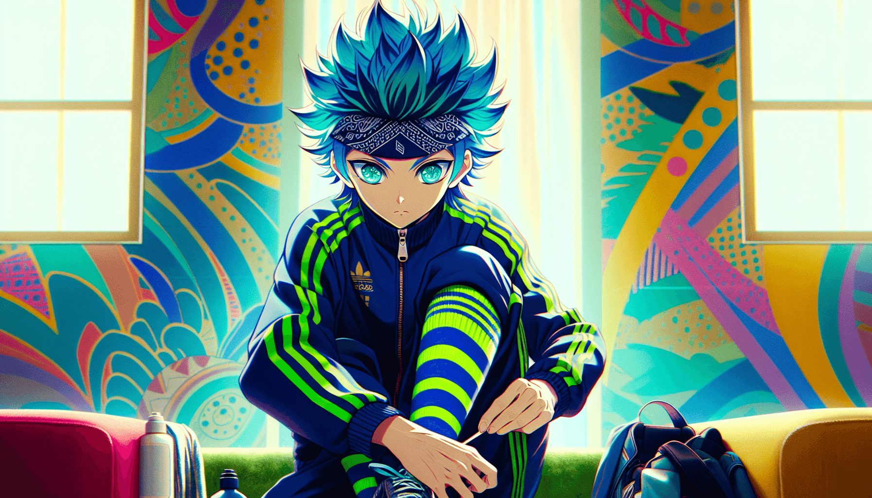 Character customizing sports outfit